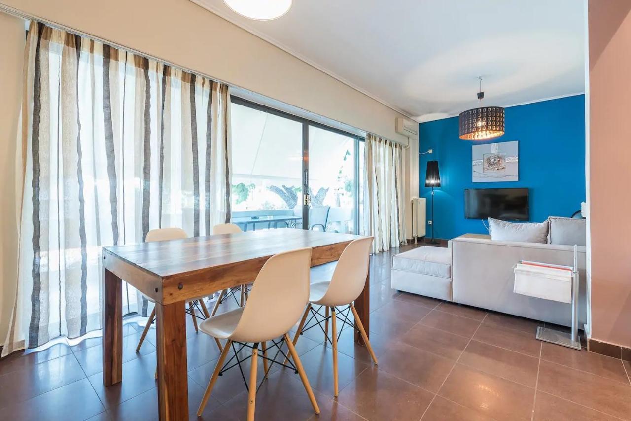 Glyfada Glass-Walled Designed Apt Афіни Екстер'єр фото